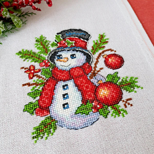 Snowman Ornament - Artmishka Cross Stitch