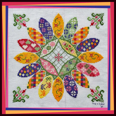 Springtime Quilt Mandala - Tempting Tangles