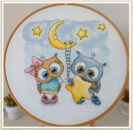 Star Owls - Artmishka Cross Stitch