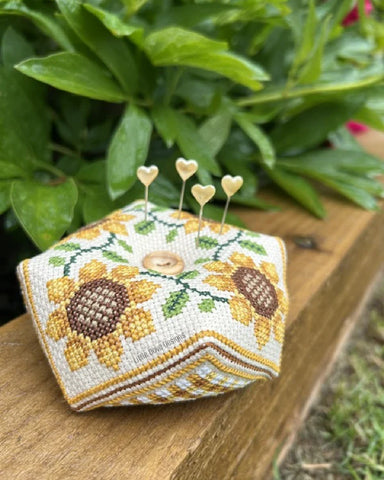 Sunflower Biscornu - Little Dove Designs