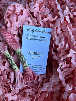 Sparrow Pink Rick Rack - Lady Dot Creates