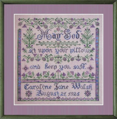 Bedtime Blessing Birth Sampler - Tempting Tangles