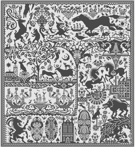 The House Of Fun - Long Dog Samplers