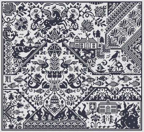 Two Men's Morris - Long Dog Samplers