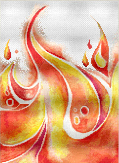 Two Elements: Fire - Artmishka Cross Stitch