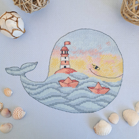 Whale - Artmishka Cross Stitch