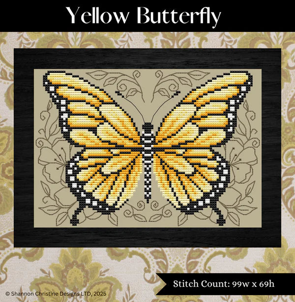 Yellow Butterfly - Shannon Christine Designs