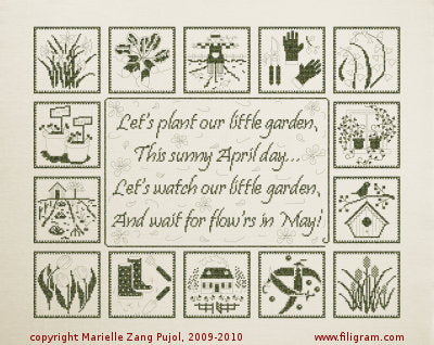 Let's Plant Our Little Garden - Filigram