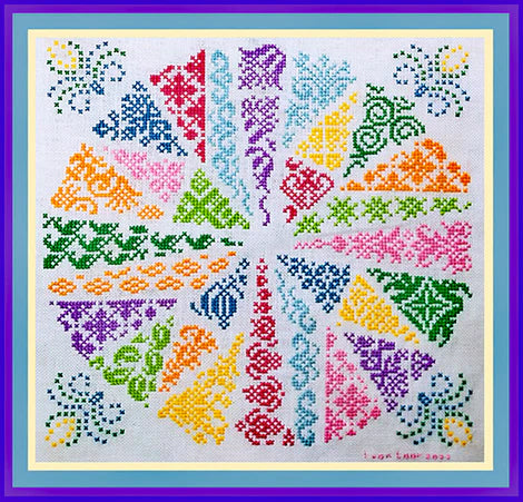 Crazy Quilt Explosion Mandala - Tempting Tangles
