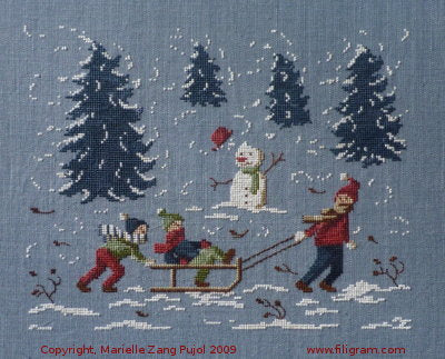 Sledding Day - Filigram