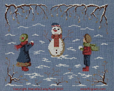 Snowman - Filigram
