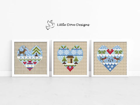 Festive Hearts - Little Dove Designs