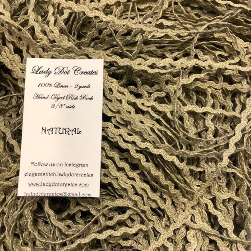 Natural Rick Rack - Lady Dot Creates