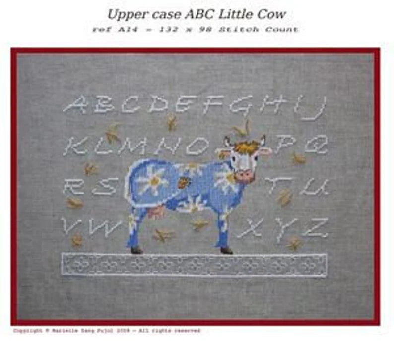 Upper Case ABC Little Cow - Filigram