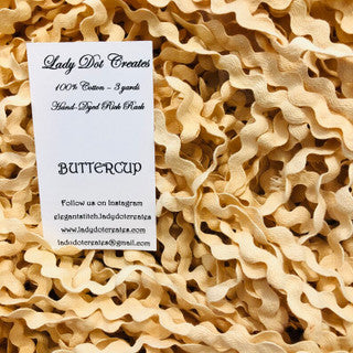 Buttercup Rick Rack - Lady Dot Creates