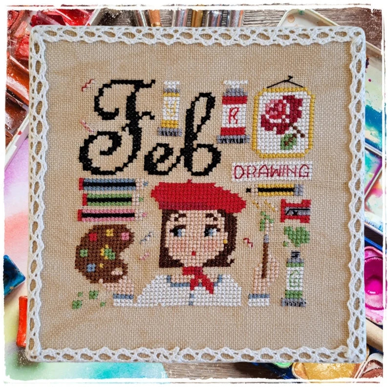 February: Happy Hobby Months - Fairy Wool In The Wood