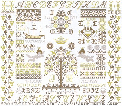 Sampler Sumatra - Jan Houtman Designs