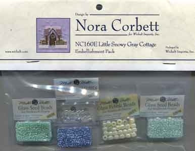 Little Snowy Gray Cottage - Nora Corbett