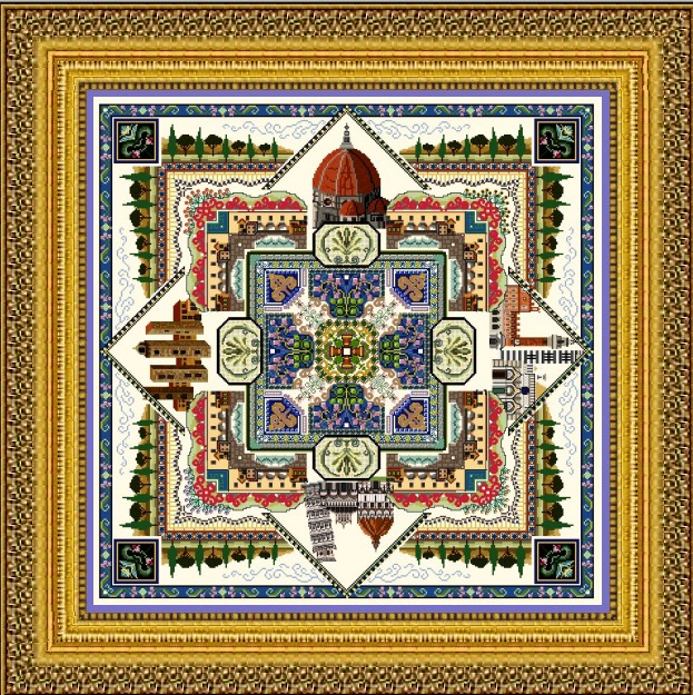 The Tuscany Town Mandala - Chatelaine Designs