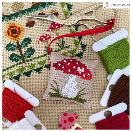 Toadstool Scissor Fob - Little Dove Designs