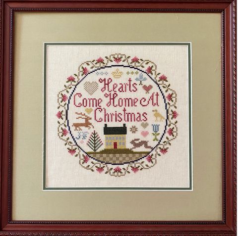 Hearts Come Home At Christmas - Jean Farish Needleworks