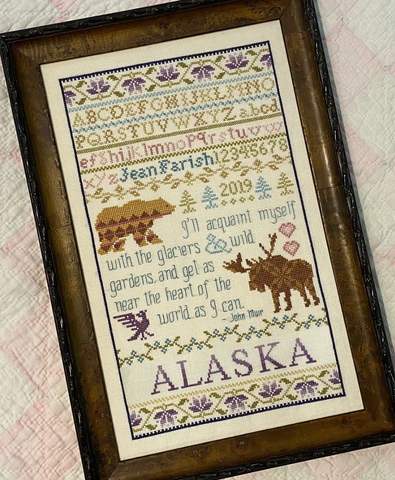 The Bear And The Moose - Jean Farish Needleworks