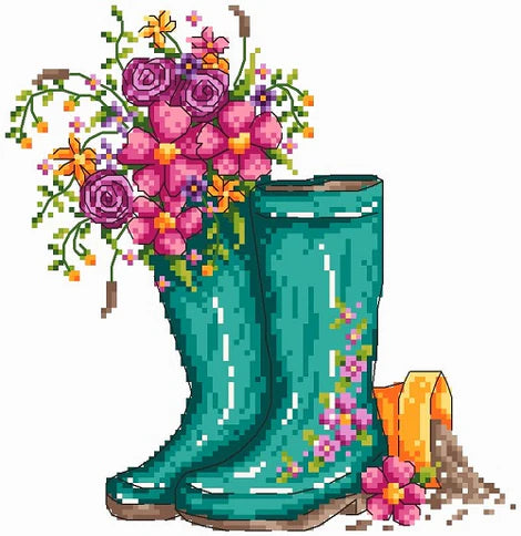 Spring Wellies - Shannon Christine Designs