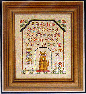 Kitty Cottage Sampler - Little House Needleworks