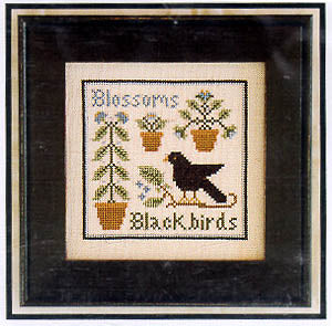 Blossoms & Blackbirds - Little House Needleworks