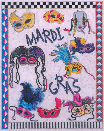 Mardi Gras Masks - Xs and Ohs