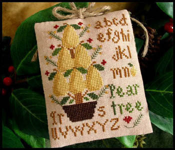Ornament 2 - Pear Tree - Little House Needleworks