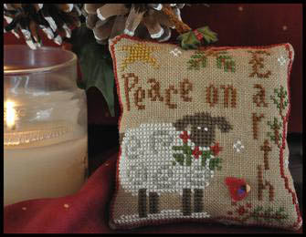 Ornament 5 - Winter Sheep - Little House Needleworks