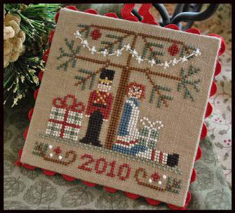 Ornament 10 - Under The Tree - Little House Needleworks