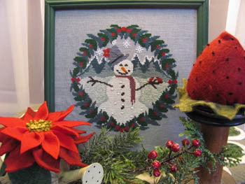 Sam The Snowman - By The Bay Needleart