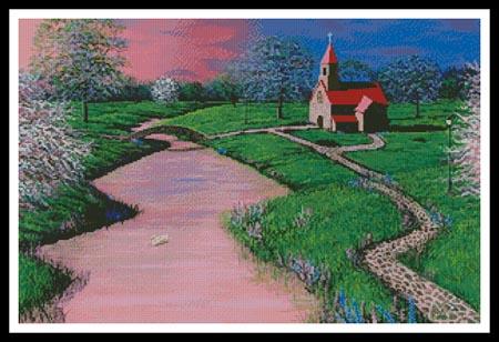 Brookside Church - Artecy Cross Stitch