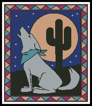 Southwest Coyote - Artecy Cross Stitch