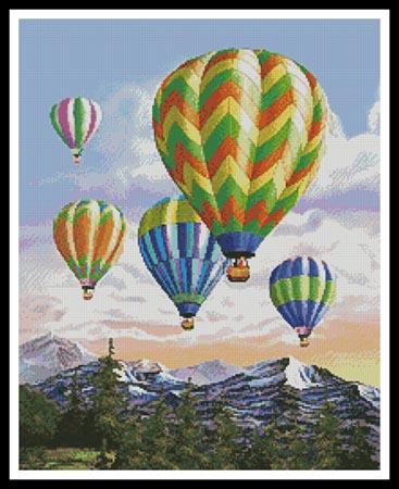 Hot Air Balloons 2 - Artecy Cross Stitch