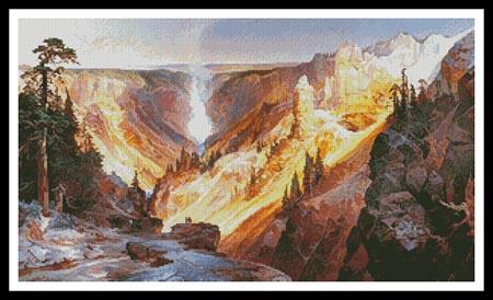 Grand Canyon Of The Yellowstone - Artecy Cross Stitch