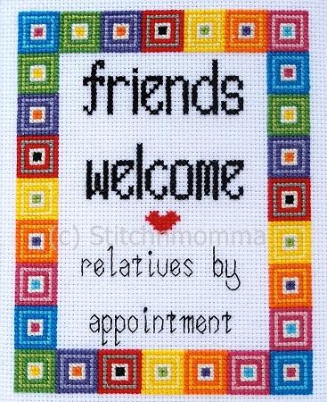 Friends Welcome - Stitchnmomma