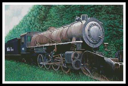 Skagway, White Pass Locomotive - Artecy Cross Stitch