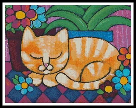 Orange Tabby Cat - Artecy Cross Stitch