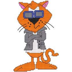Cool Cat - Cross Stitch Wonders