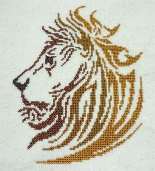 Tribal Lion - Cross Stitch Wonders