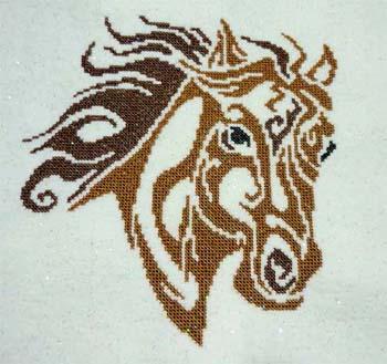 Tribal Horse - Cross Stitch Wonders