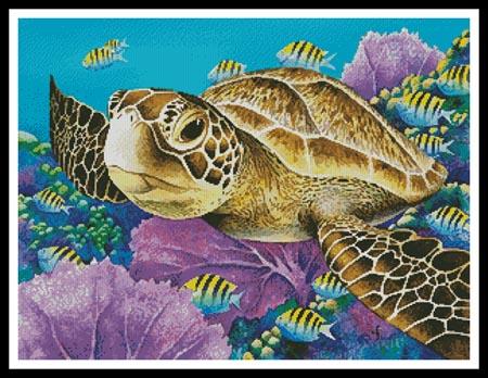 Young Green Sea Turtle - Artecy Cross Stitch