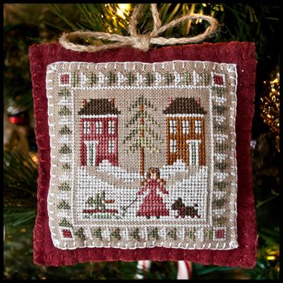 Bringing Home The Tree - 2011 Ornament 2 - Little House Needleworks