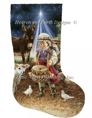 Little Drummer Boy Stocking - Heaven and Earth Designs