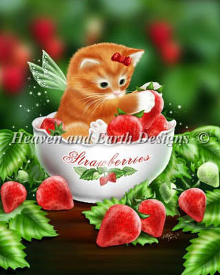 Strawberry Kitten - Heaven and Earth Designs