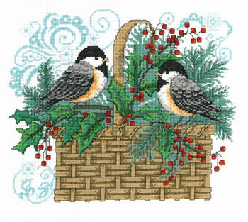 Winter Chickadee Basket - Imaginating