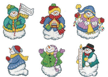 Joyous Snowmen Ornaments - Imaginating